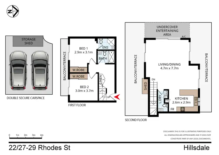 Floorplan of Homely unit listing, 22/27-29 Rhodes Street, Hillsdale NSW 2036