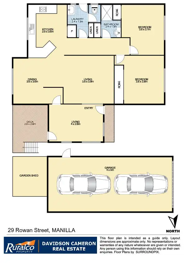 Floorplan of Homely house listing, 29 Rowan Street, Manilla NSW 2346