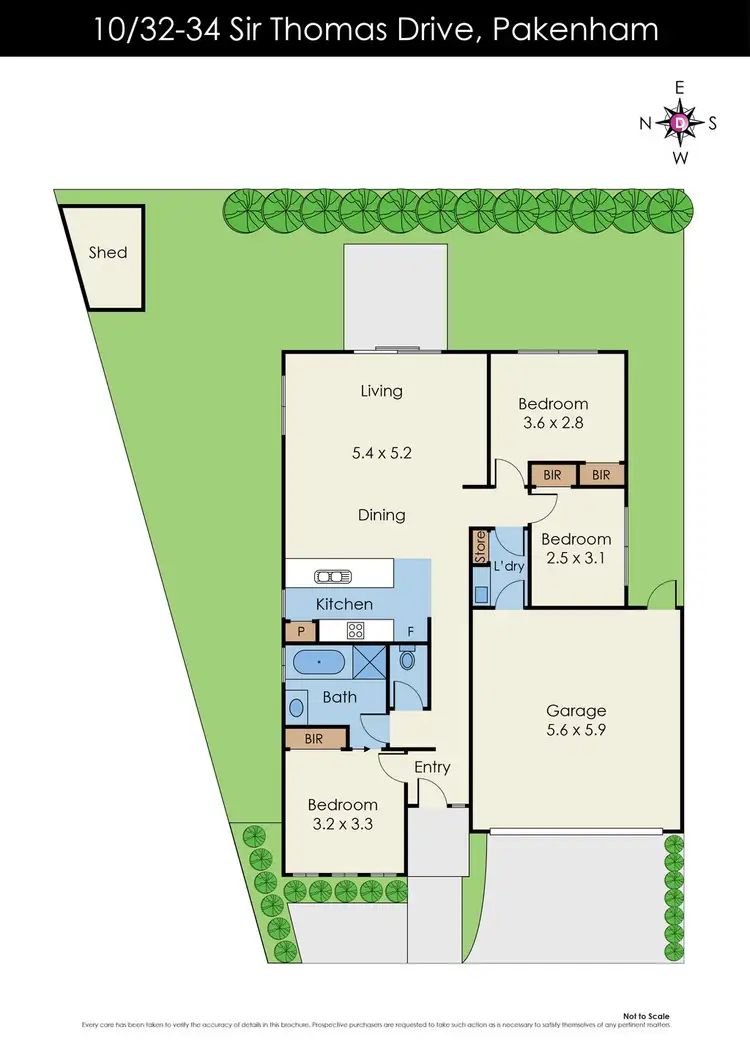 Floorplan of Homely unit listing, 10/34 Sir Thomas Drive, Pakenham VIC 3810