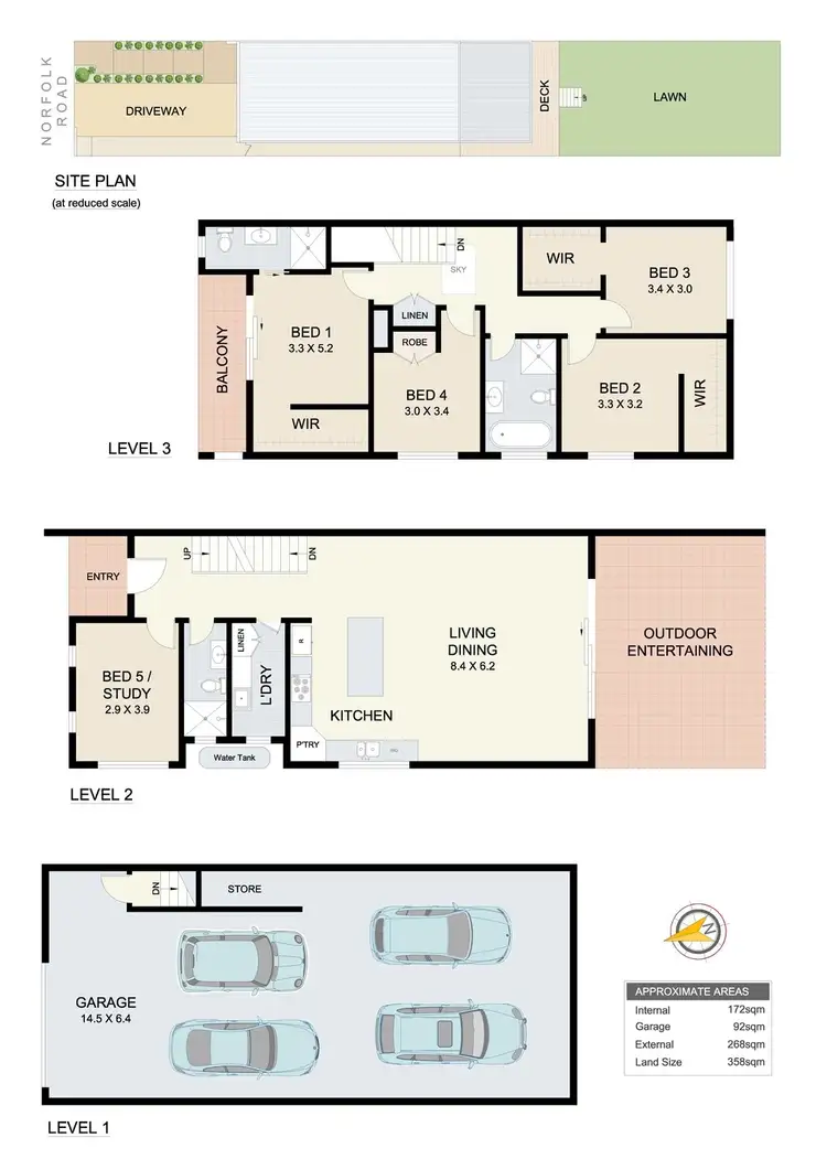 Floorplan of Homely semi-detached listing, 68A Norfolk Road, Greenacre NSW 2190