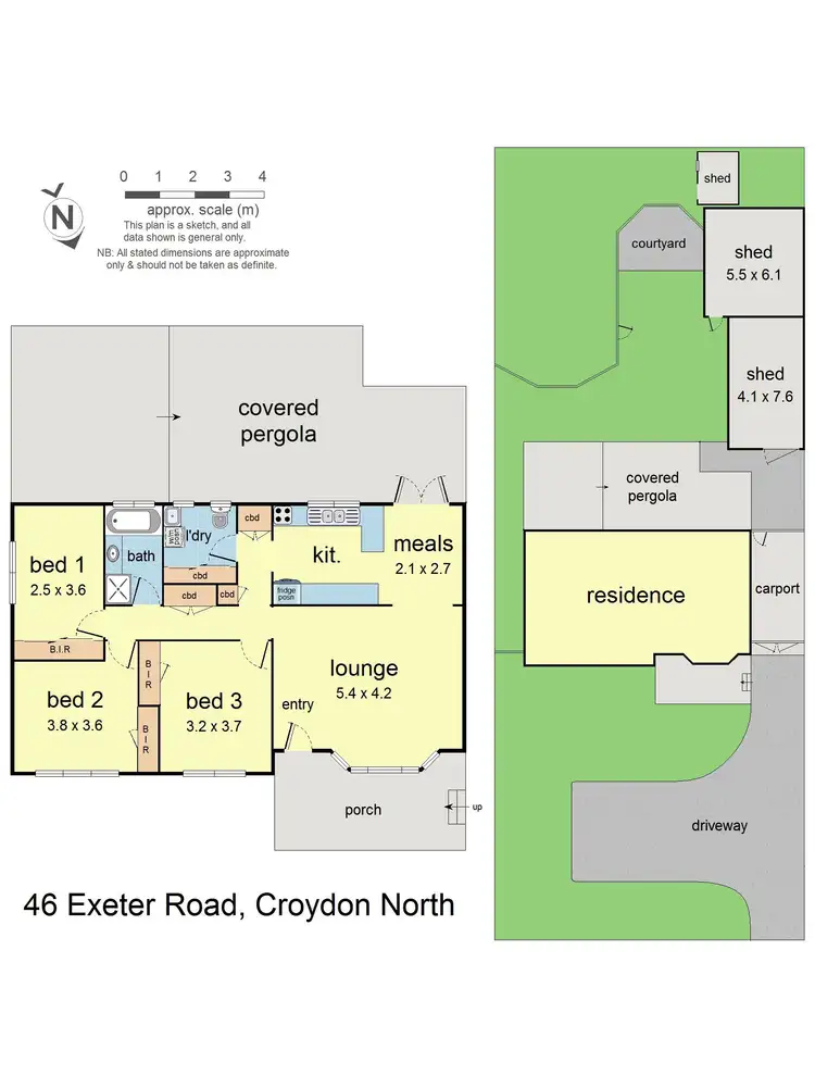 Floorplan of Homely house listing, 46 Exeter Road, Croydon North VIC 3136