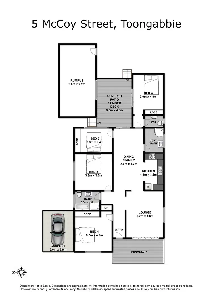 Floorplan of Homely house listing, 5 McCoy Street, Toongabbie NSW 2146