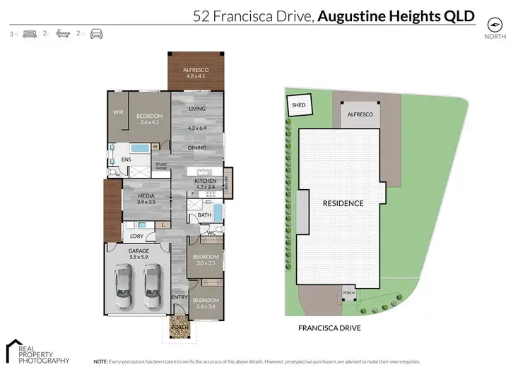 Floorplan of Homely house listing, 52 Francisca Drive, Augustine Heights QLD 4300
