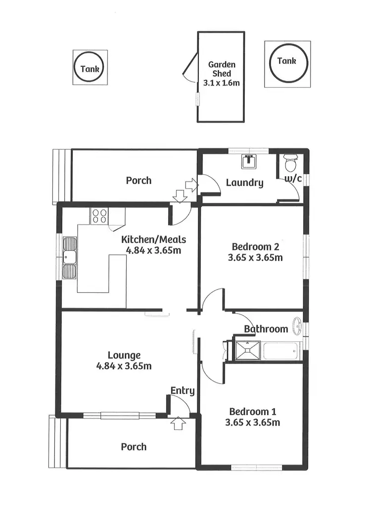 Floorplan of Homely house listing, 14 Eleanor Terrace, Murray Bridge SA 5253