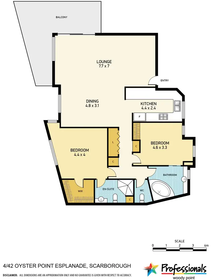 Floorplan of Homely house listing, 4/42 Oyster Point Esplanade, Scarborough QLD 4020