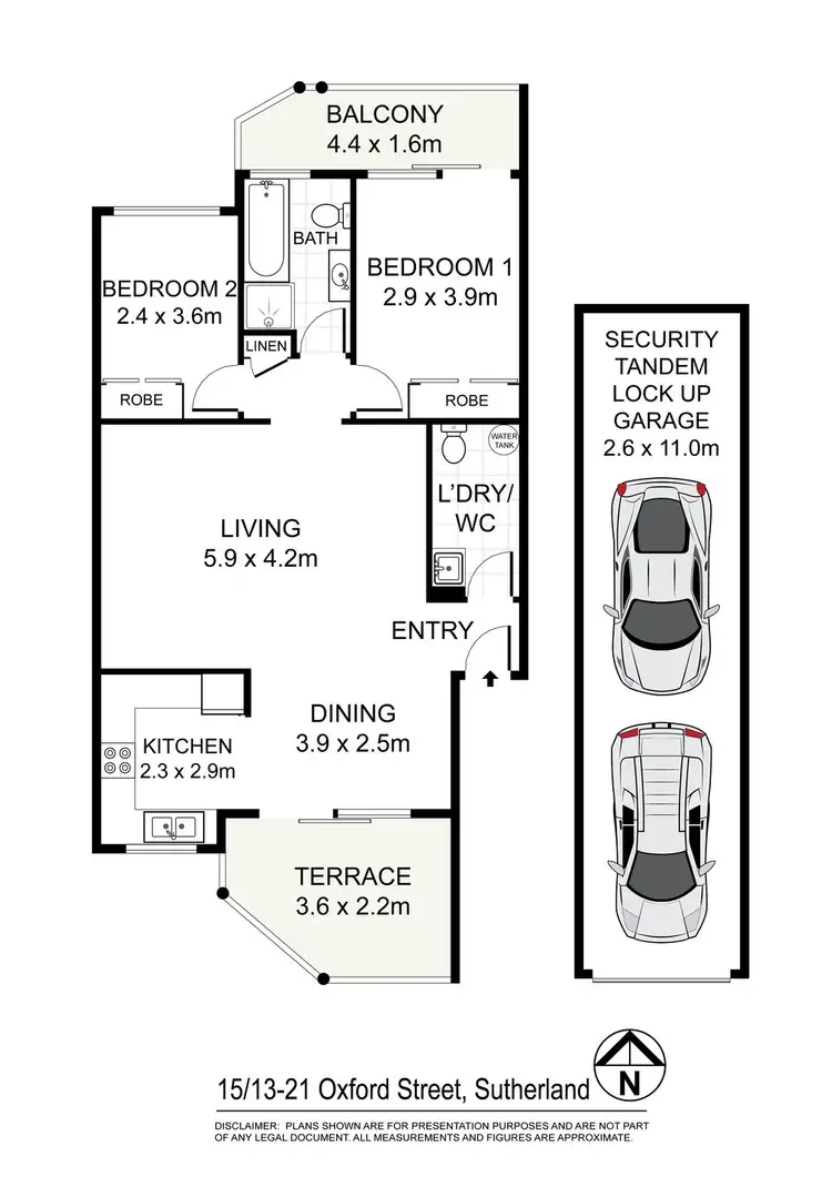 Floorplan of Homely unit listing, 15/13-21 Oxford Street, Sutherland NSW 2232