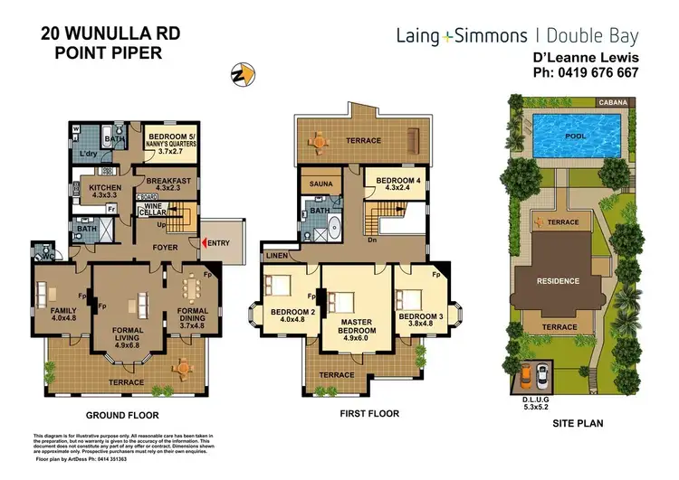 Floorplan of Homely house listing, 20 Wunulla Road, Point Piper NSW 2027