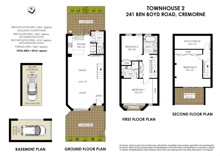 Floorplan of Homely apartment listing, 2/241 Ben Boyd Road, Cremorne NSW 2090