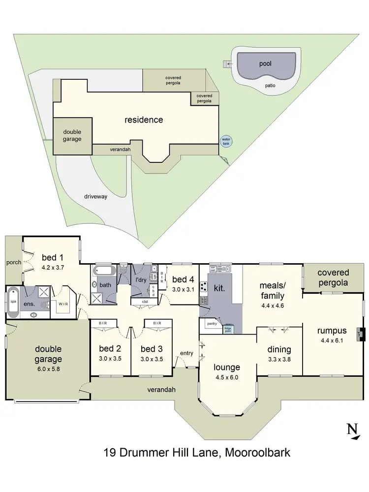 Floorplan of Homely house listing, 19 Drummer Hill Lane, Mooroolbark VIC 3138