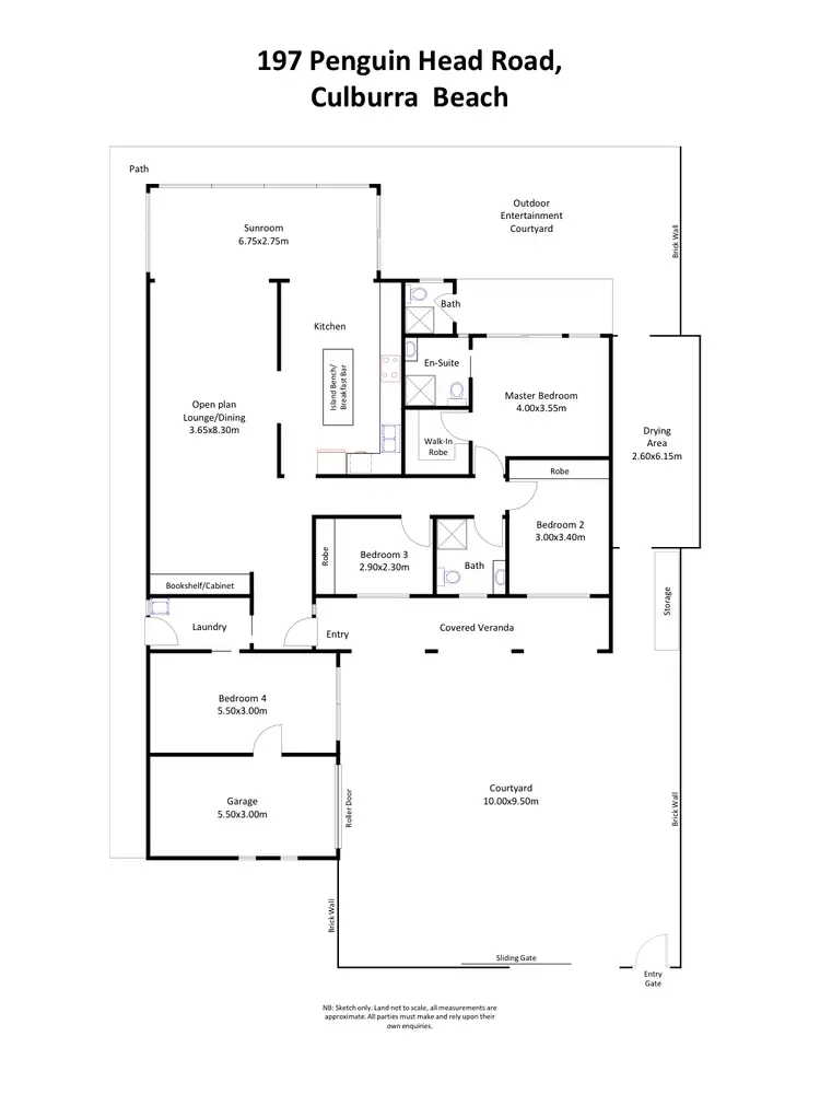Floorplan of Homely house listing, 197 Penguins Head Rd, Culburra Beach NSW 2540