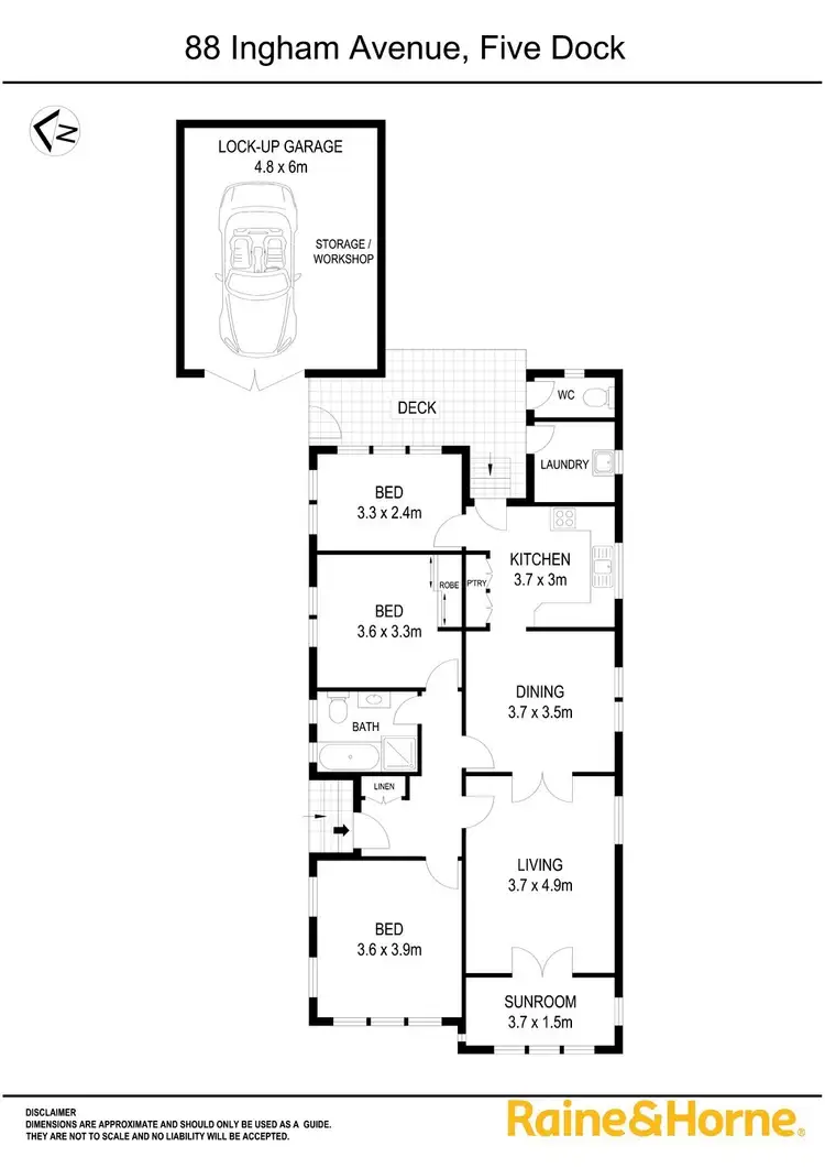 Floorplan of Homely house listing, 88 Ingham Ave, Five Dock NSW 2046
