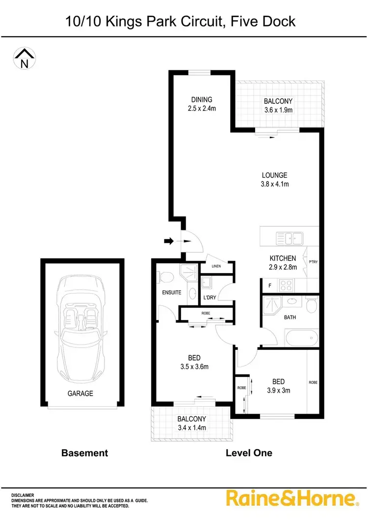 Floorplan of Homely apartment listing, 10/10 Kings Park CCT, Five Dock NSW 2046