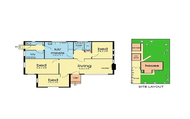 Floorplan of Homely house listing, 3 Wright Street, Laverton VIC 3028