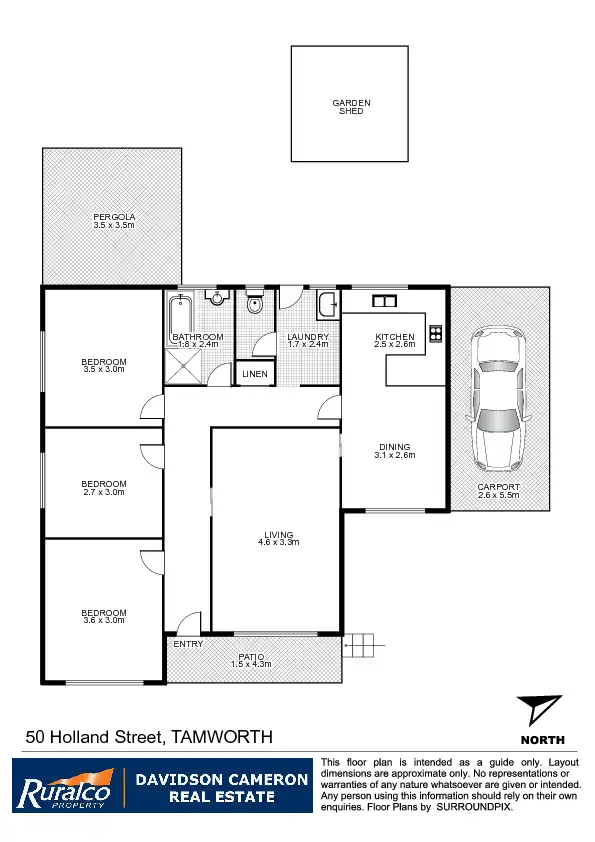 Floorplan of Homely house listing, 50 Holland Street, Tamworth NSW 2340