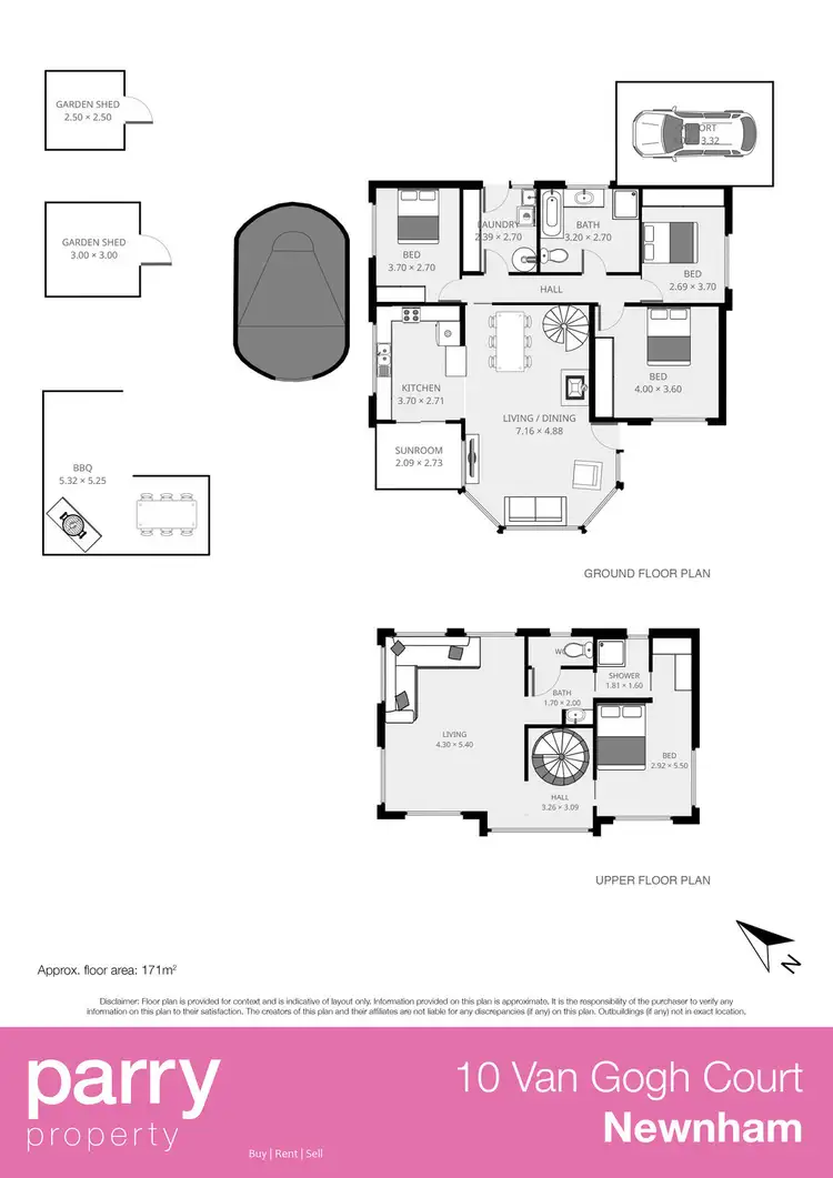 Floorplan of Homely house listing, 10 Van Gogh Court, Newnham TAS 7248