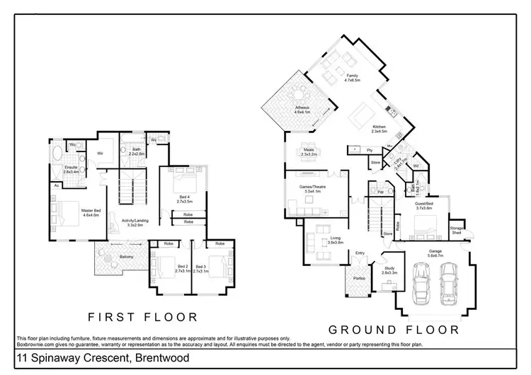 Floorplan of Homely house listing, 11 Spinaway Crescent, Brentwood WA 6153