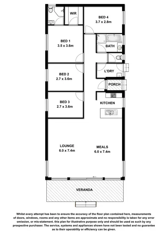 Floorplan of Homely house listing, 39 Powell Avenue, Robe SA 5276
