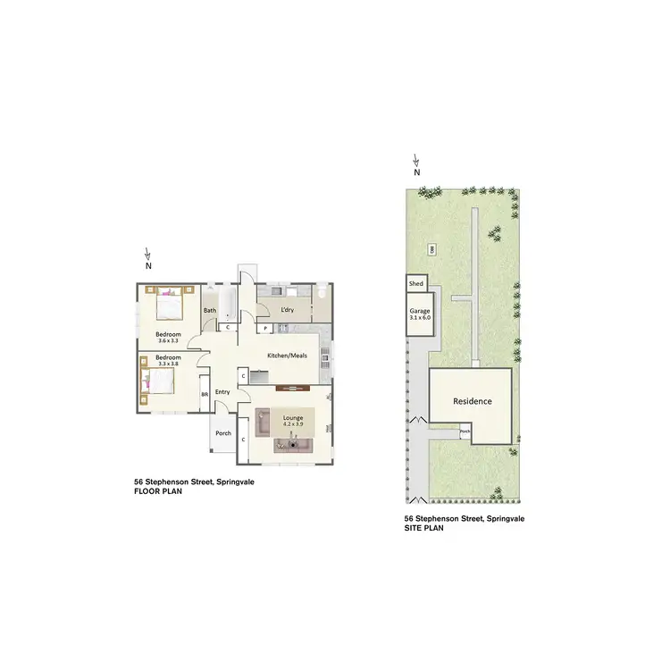 Floorplan of Homely house listing, 56 Stephenson Street, Springvale VIC 3171