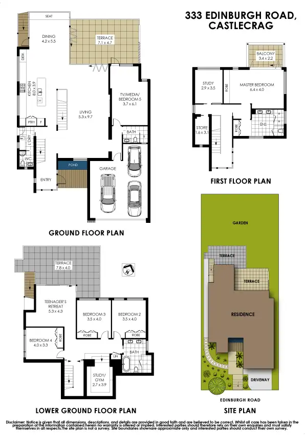 Floorplan of Homely house listing, 333 Edinburgh Road, Castlecrag NSW 2068