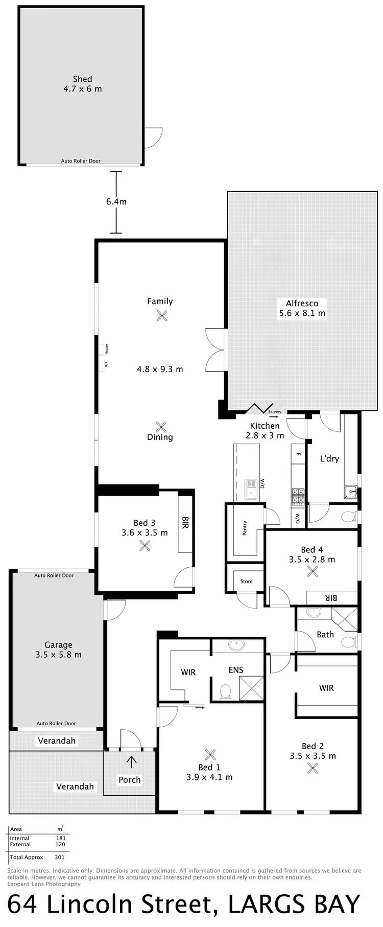 Floorplan of Homely house listing, 64 Lincoln Street, Largs Bay SA 5016