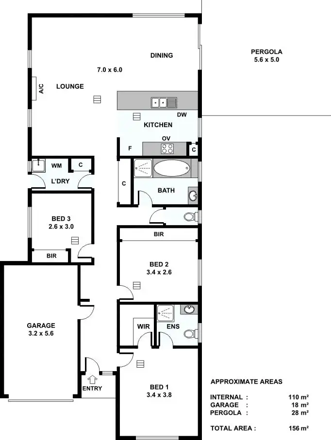 Floorplan of Homely house listing, 39 Thiele Crescent, Evanston Park SA 5116
