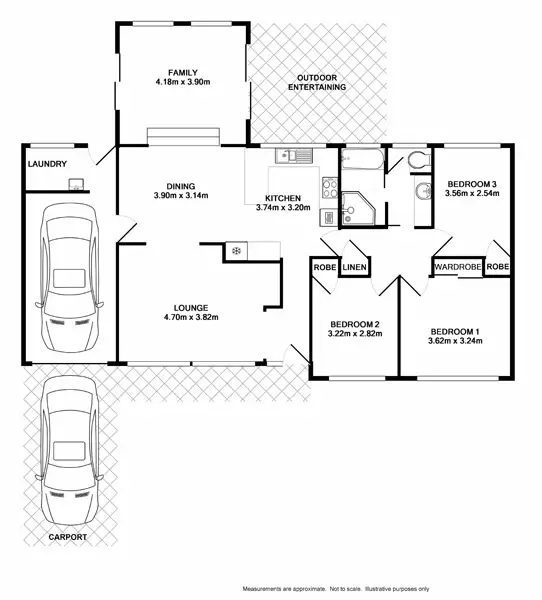 Floorplan of Homely house listing, 15 Diamond Place, Eagle Vale NSW 2558