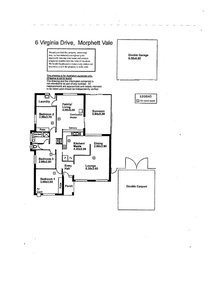 Floorplan of Homely house listing, 6 Virginia Drive, Morphett Vale SA 5162
