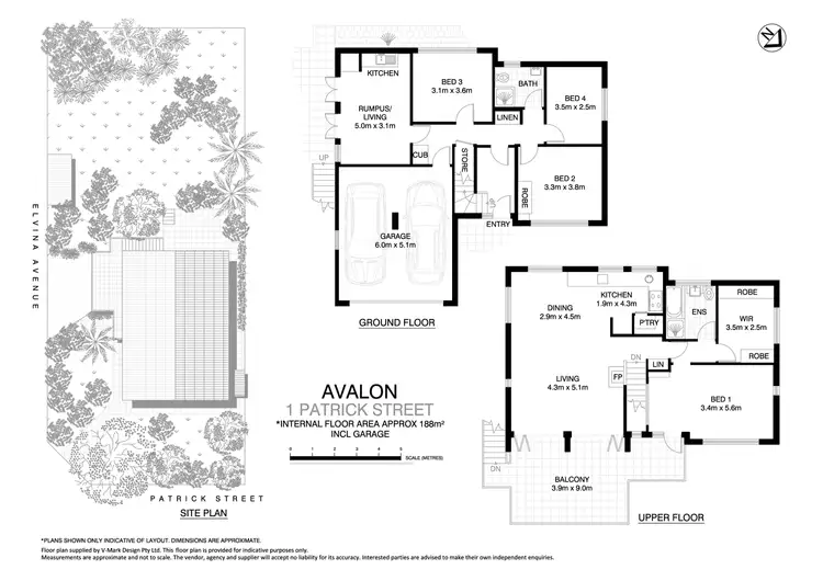 Floorplan of Homely house listing, 1 Patrick Street, Avalon Beach NSW 2107