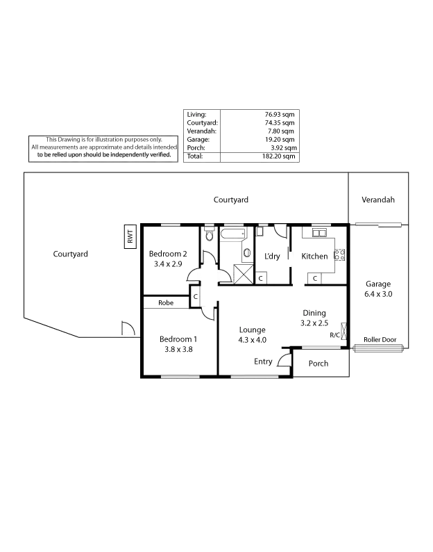 Floorplan of Homely unit listing, 10/56 SPRING STREET, Queenstown SA 5014