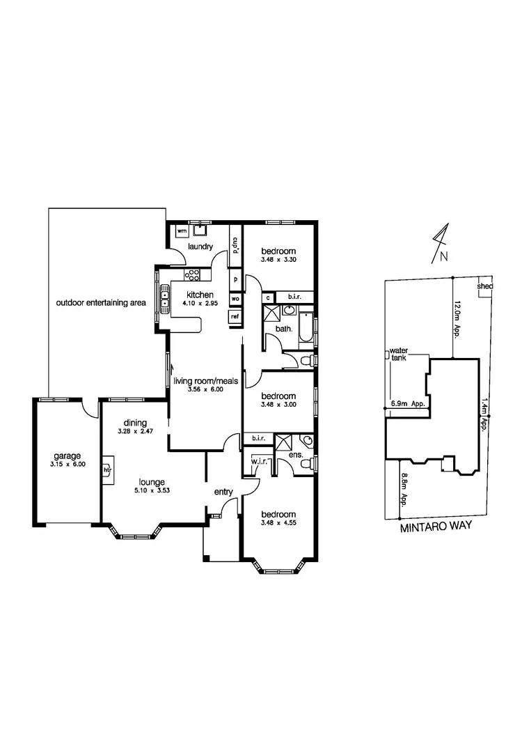 Floorplan of Homely house listing, 45 Mintaro Way, Seabrook VIC 3028