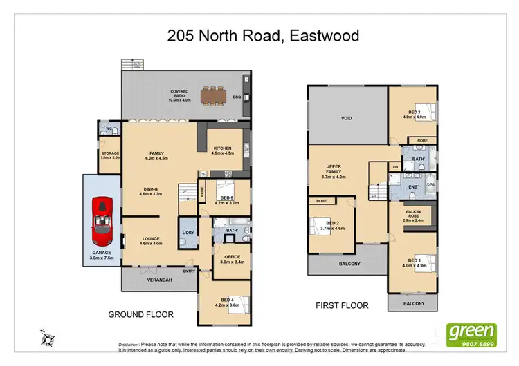 Floorplan of Homely house listing, 205 North Road, Eastwood NSW 2122