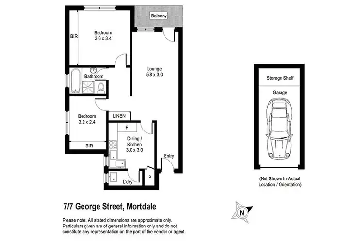 Floorplan of Homely unit listing, 7/7 George Street, Mortdale NSW 2223