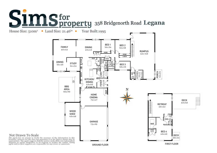 Floorplan of Homely house listing, 358 Bridgenorth Road, Legana TAS 7277
