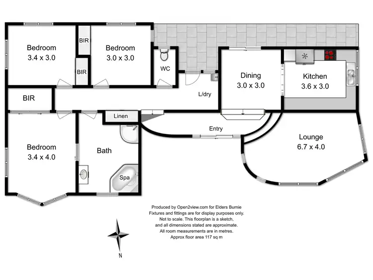 Floorplan of Homely house listing, 1 Barker Avenue, Penguin TAS 7316