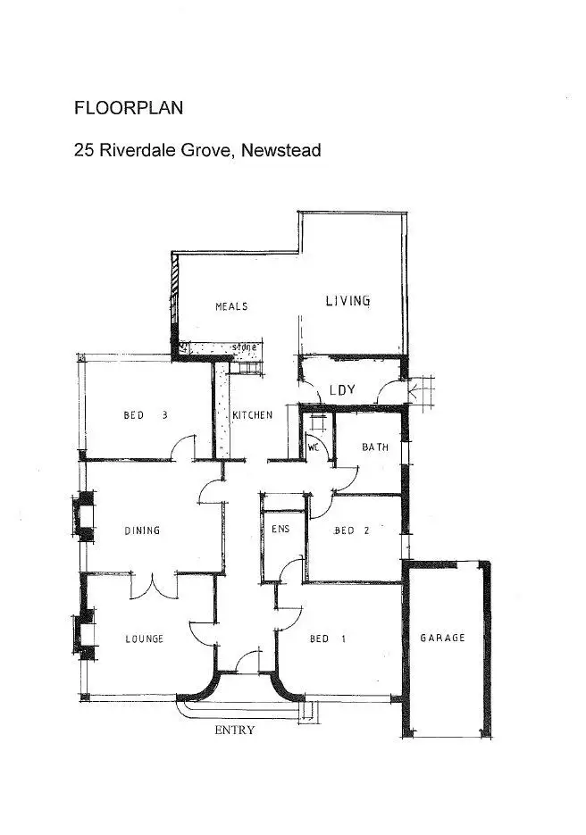 Floorplan of Homely house listing, 25 Riverdale Grove, Newstead TAS 7250
