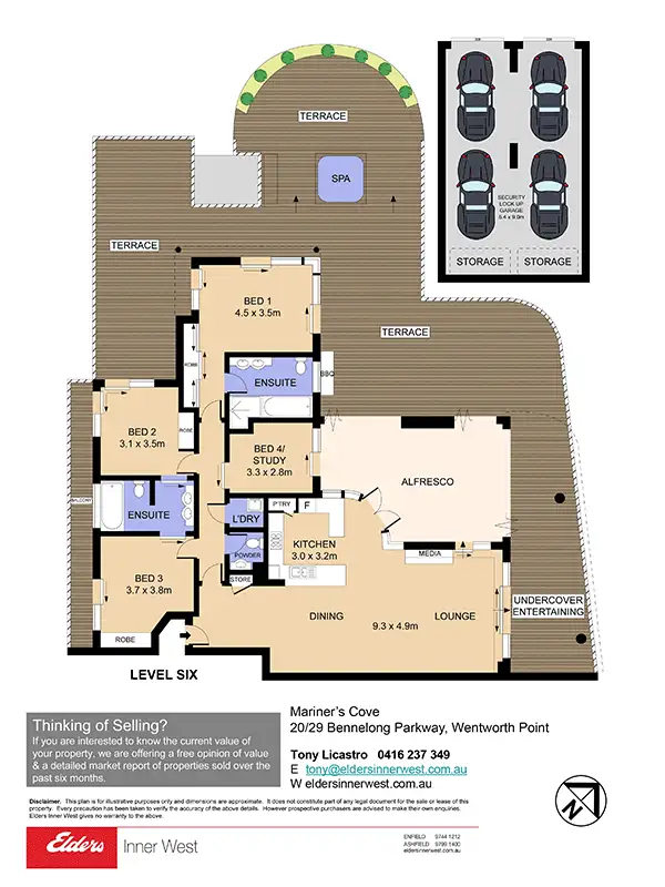 Floorplan of Homely apartment listing, 20/29 Bennelong Parkway, Wentworth Point NSW 2127