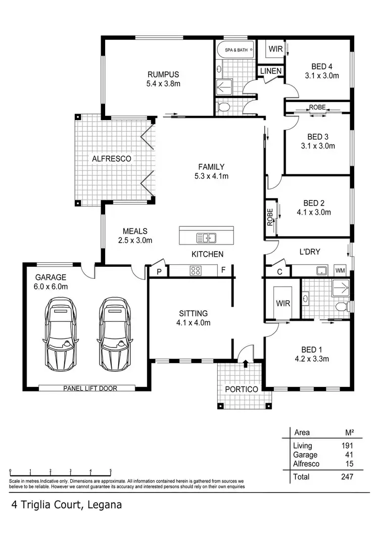 Floorplan of Homely house listing, 4 Triglia Crt, Legana TAS 7277
