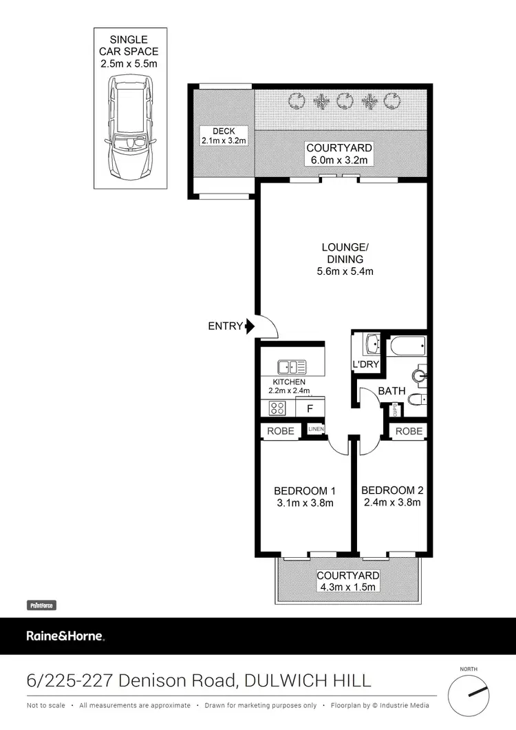 Floorplan of Homely apartment listing, 6/225 Denison Road, Dulwich Hill NSW 2203