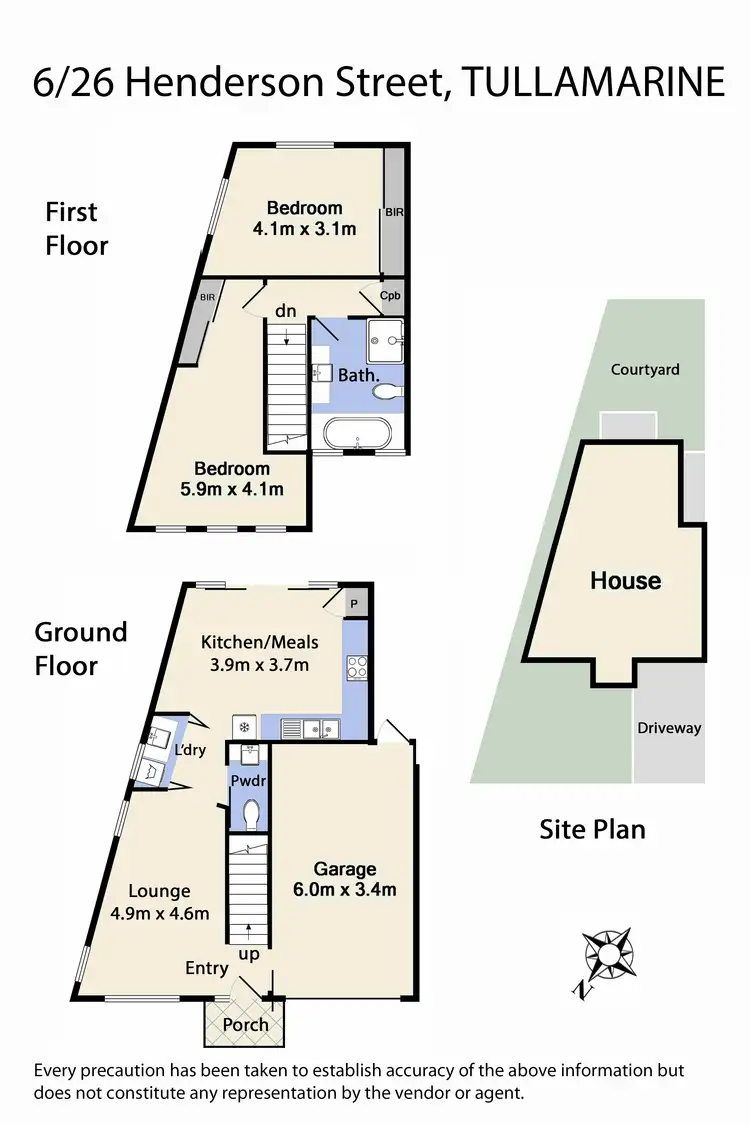 Floorplan of Homely townhouse listing, 6/26 Henderson Road, Tullamarine VIC 3043