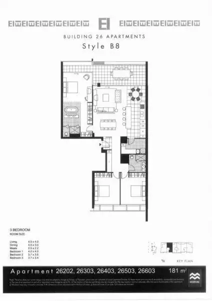 Floorplan of Homely apartment listing, 26503/2 Ephraim Island Parade, Paradise Point QLD 4216