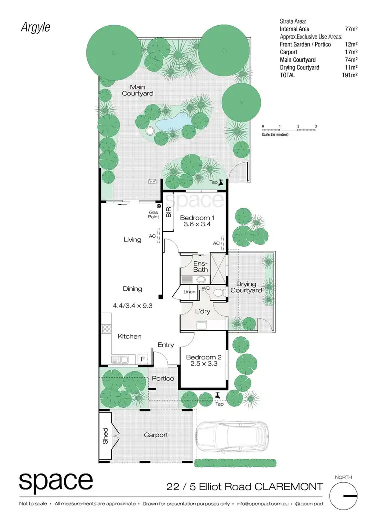 Floorplan of Homely villa listing, 22/5 Elliott Road, Claremont WA 6010