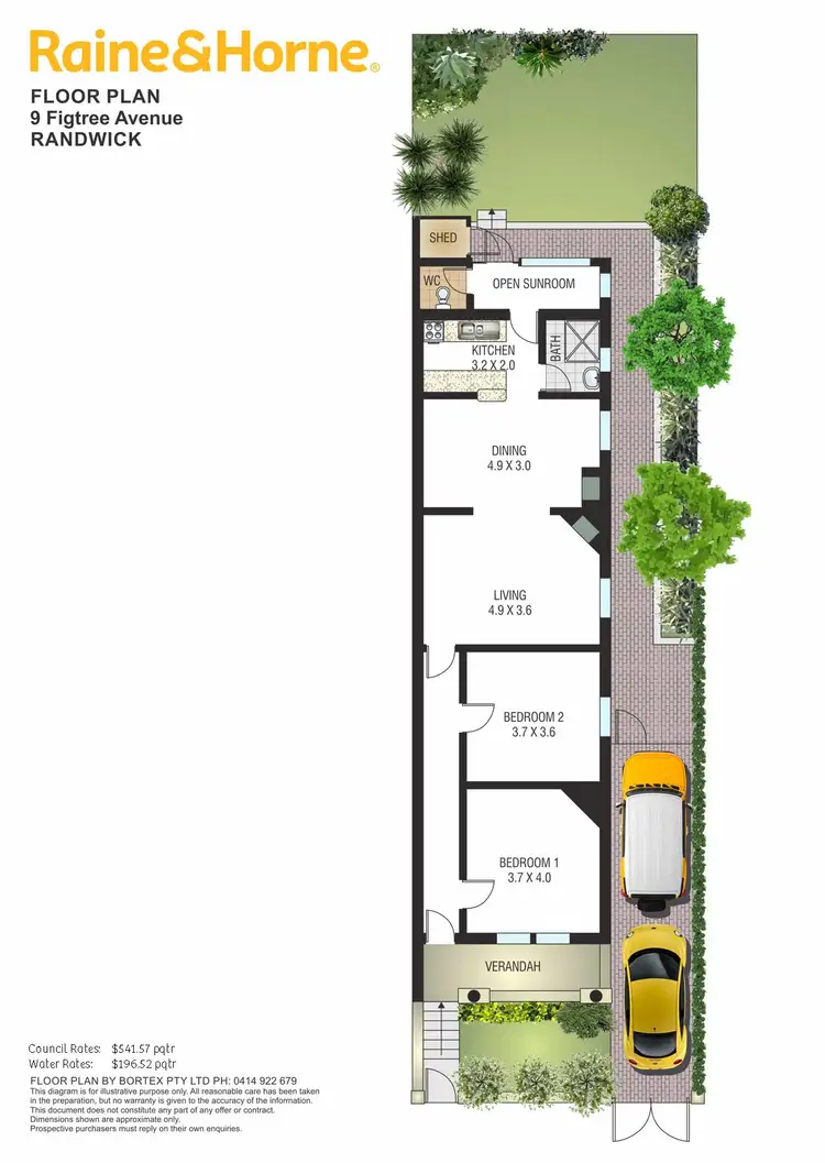 Floorplan of Homely house listing, 9 Figtree Avenue, Randwick NSW 2031