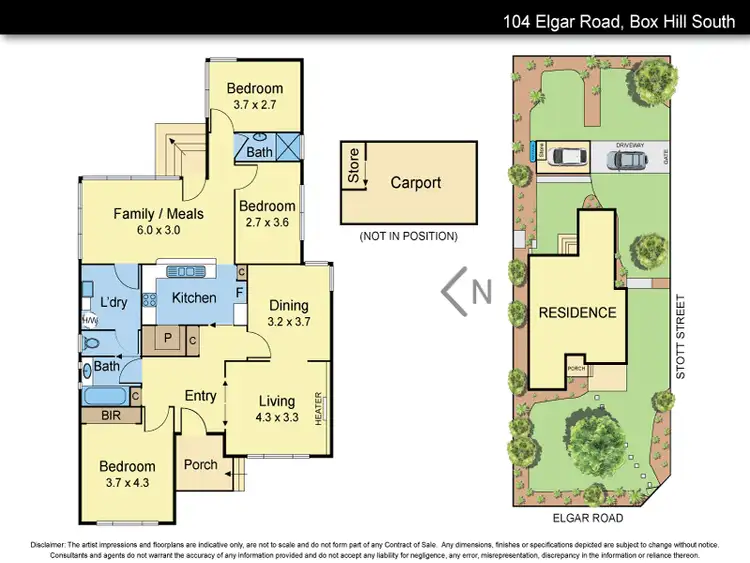 Floorplan of Homely house listing, 104 Elgar Road, Box Hill South VIC 3128