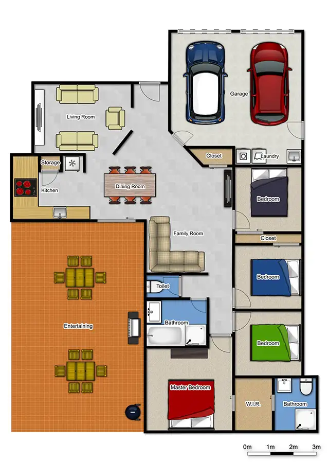 Floorplan of Homely house listing, 64 Muscari Crescent, Drewvale QLD 4116