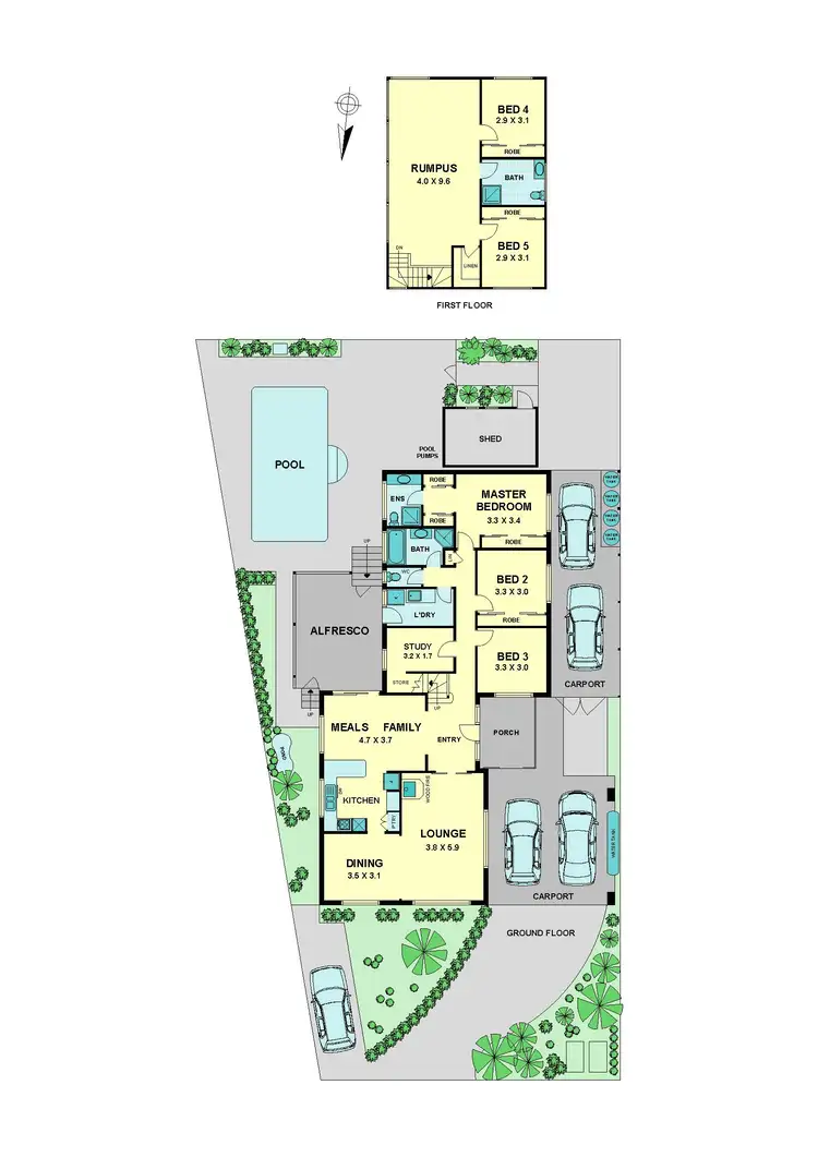 Floorplan of Homely house listing, 42 Caravelle Crescent, Strathmore Heights VIC 3041