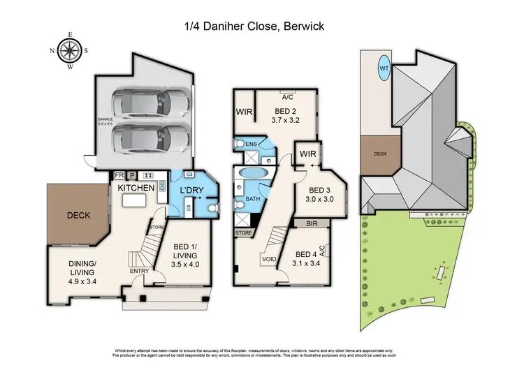 Floorplan of Homely house listing, 1/4 Daniher Close, Berwick VIC 3806