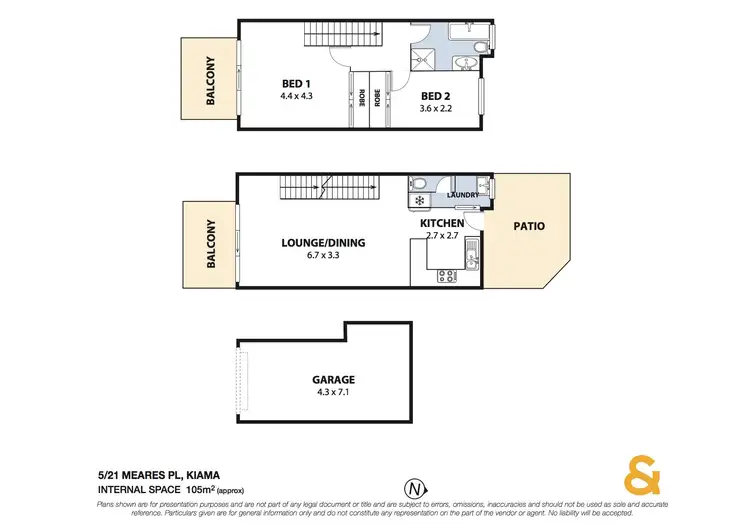 Floorplan of Homely unit listing, 5/21 Meares Place, Kiama NSW 2533
