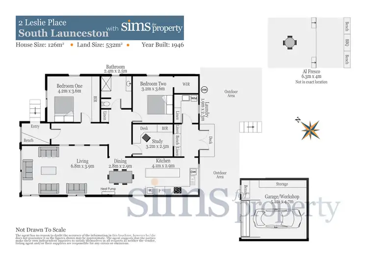 Floorplan of Homely house listing, 2 Leslie Place, South Launceston TAS 7249