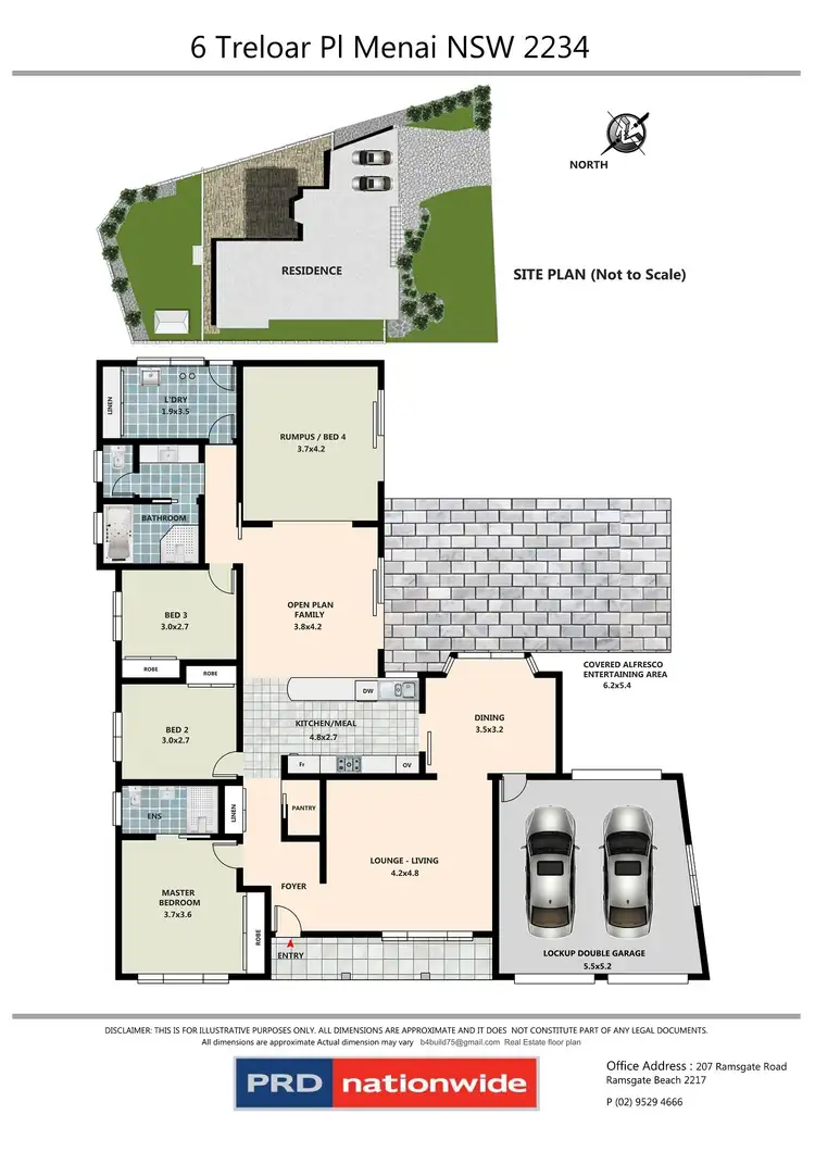 Floorplan of Homely house listing, 6 Treloar Place, Menai NSW 2234