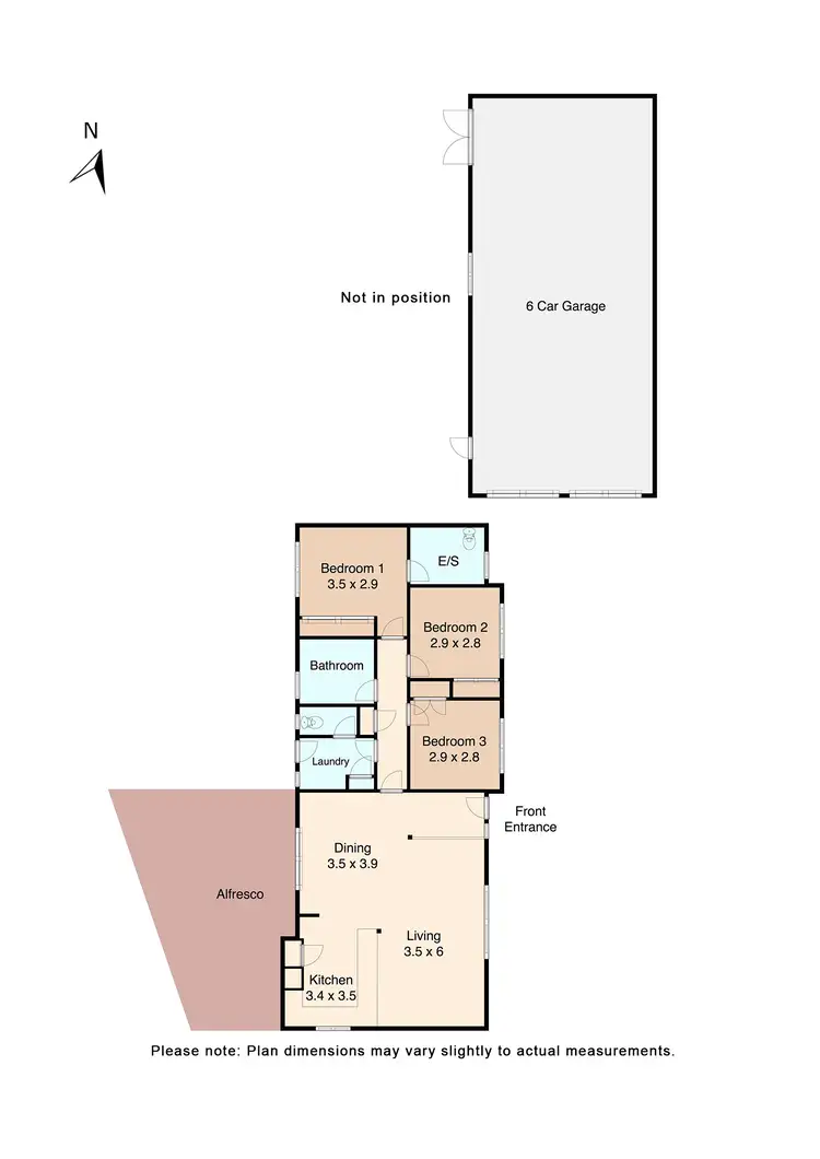Floorplan of Homely house listing, 4 James Court, Miners Rest VIC 3352